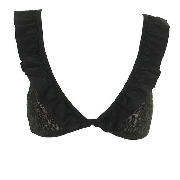 California Waves Ruffle Crochet Triangle BikiniTop - Picture 6 of 8